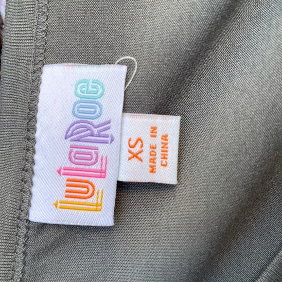 NEW Lularoe Ana dress charcoal maxi dress xs - Picture 5 of 7